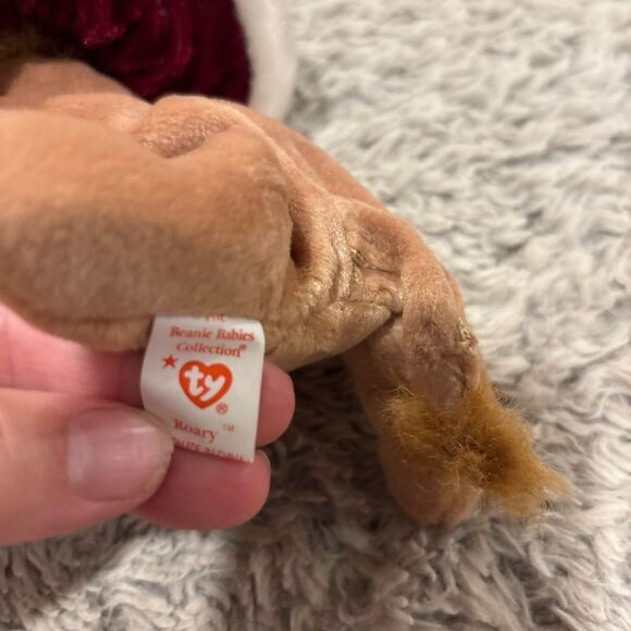 Retired Ty Beanie Baby Roary the Lion February 20, 1996 PVC Pellets - Picture 4 of 4